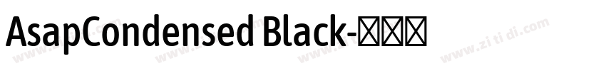 AsapCondensed Black字体转换